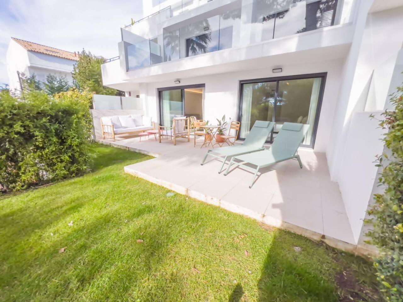 Bajo Con Jardin En La Milla De Oro Apartment Marbella Bagian luar foto