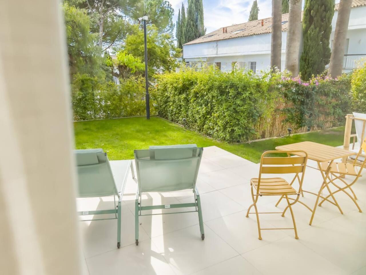 Bajo Con Jardin En La Milla De Oro Apartment Marbella Bagian luar foto
